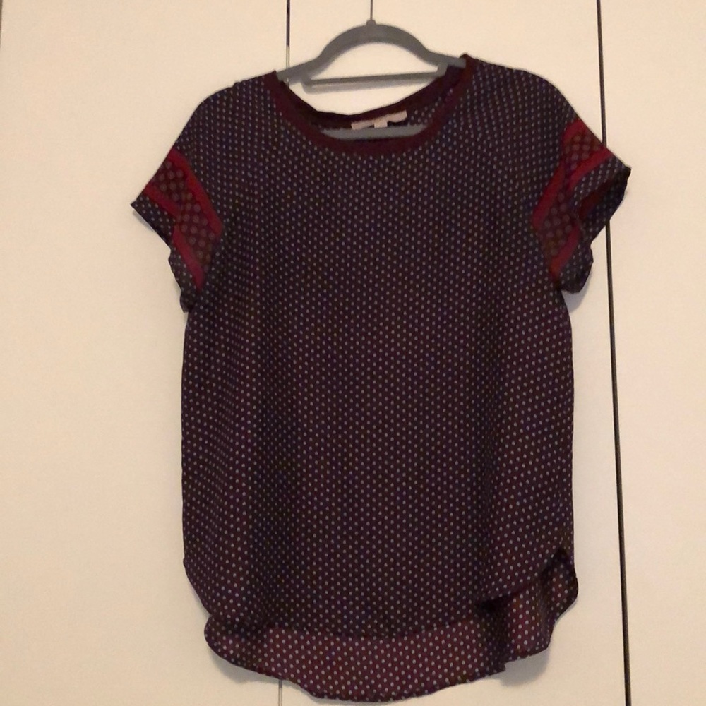 High low style paisley print blouse